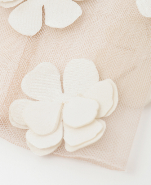 【MARGE/マージ】Tulle flower motif gloves 詳細画像 アイボリー 10