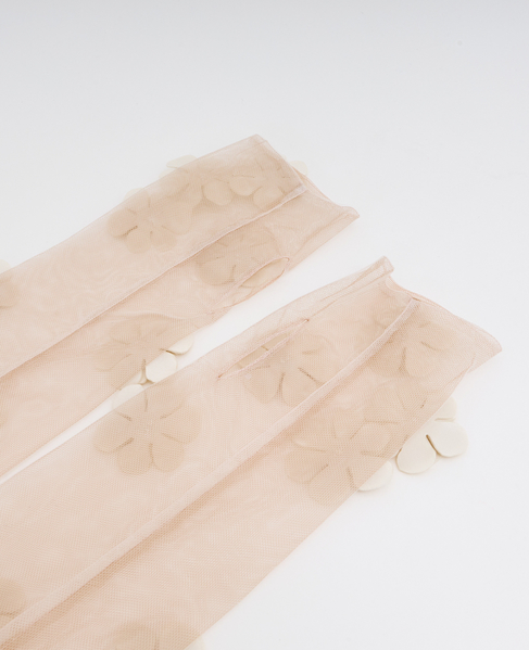 【MARGE/マージ】Tulle flower motif gloves 詳細画像 アイボリー 3
