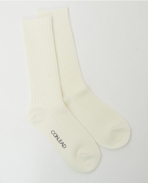 【CONLEAD/コンリード】Rib Wool Short 詳細画像 アイボリー 2
