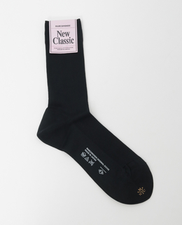 【MARCOMONDE/マルコモンド】fine gauge cotton ribbed socks23