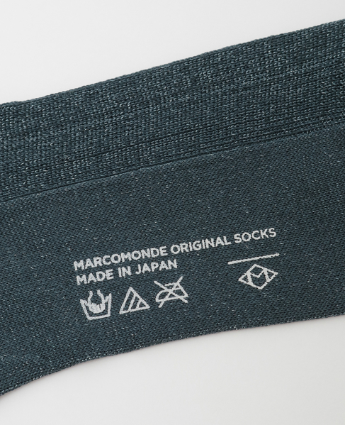 【MARCOMONDE/マルコモンド】glitter ribbed socks 詳細画像 チャコールグレー 7