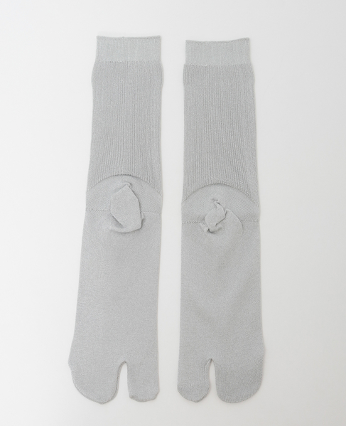 【MARCOMONDE/マルコモンド】glitter tabi socks 詳細画像 シルバー 3