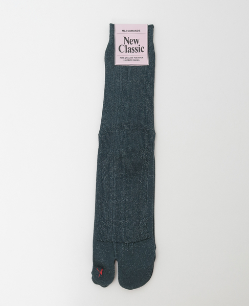 【MARCOMONDE/マルコモンド】glitter tabi socks 詳細画像 チャコールグレー 1