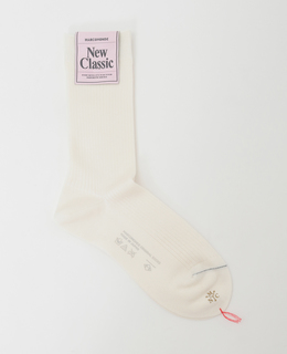 【MARCOMONDE/マルコモンド】silk ribbed socks