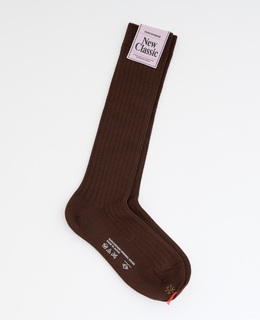 【MARCOMONDE/マルコモンド】wool wide ribbed high socks