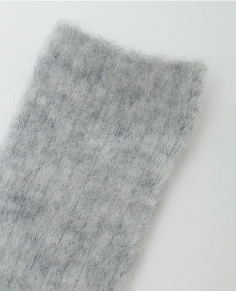 【MARCOMONDE/マルコモンド】mohair socks 詳細画像 ライトグレー 4