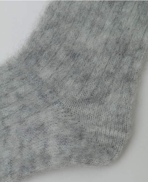 【MARCOMONDE/マルコモンド】mohair socks 詳細画像 ライトグレー 5