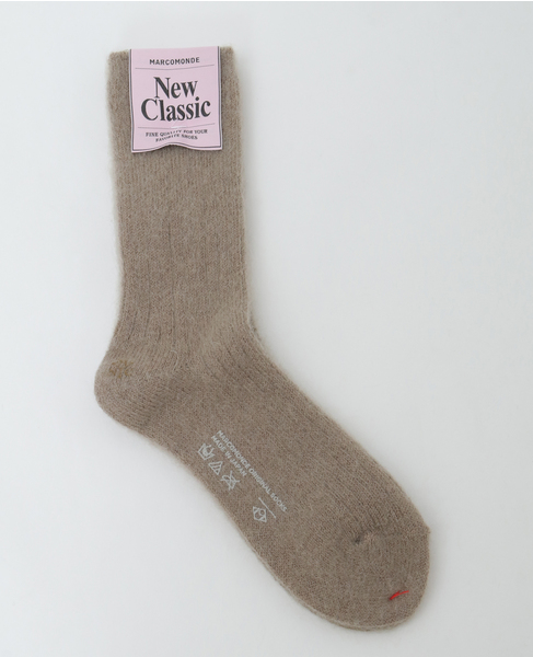 【MARCOMONDE/マルコモンド】mohair socks 詳細画像 グレージュ 1