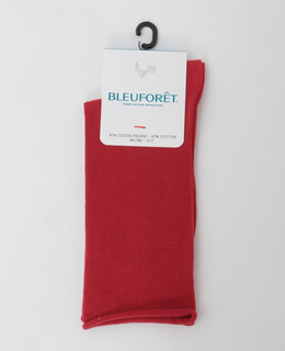 【BLEUFORET/ブルーフォレ】SOLID COLORS VELVET COTTON SOCKS