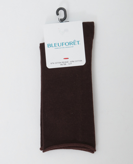 【BLEUFORET/ブルーフォレ】SOLID COLORS VELVET COTTON SOCKS