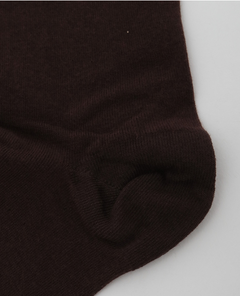【BLEUFORET/ブルーフォレ】SOLID COLORS VELVET COTTON SOCKS 詳細画像 ブラウン 5