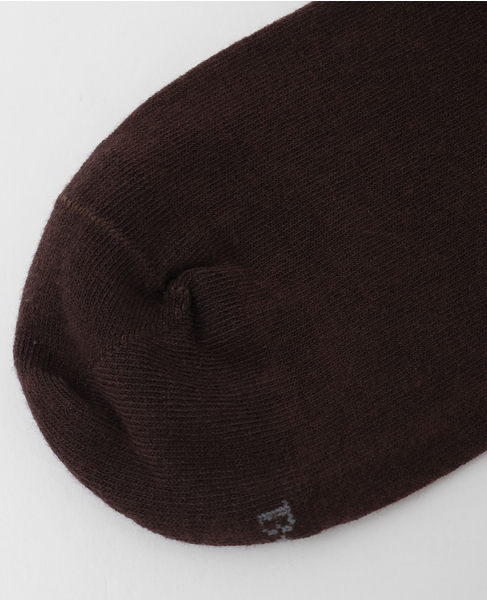 【BLEUFORET/ブルーフォレ】SOLID COLORS VELVET COTTON SOCKS 詳細画像 ブラウン 6