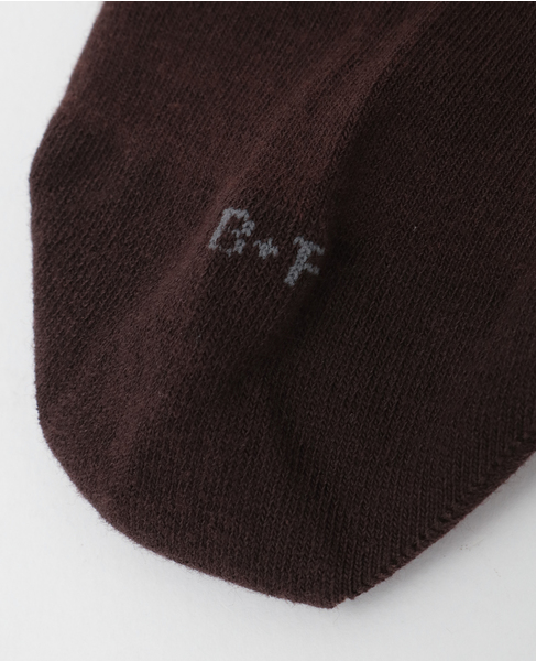 【BLEUFORET/ブルーフォレ】SOLID COLORS VELVET COTTON SOCKS 詳細画像 ブラウン 7