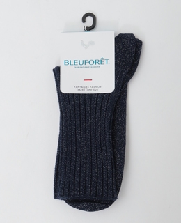 【BLEUFORET/ブルーフォレ】RIBBED LUREX SOCKS