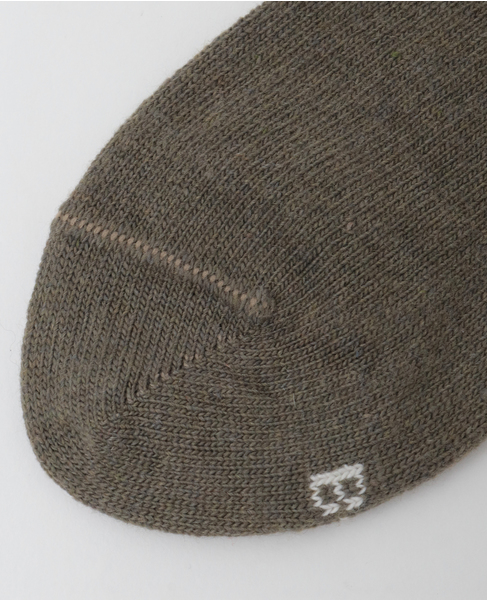 【BLEUFORET/ブルーフォレ】6625 CASHMERE SOCKS WITH TIGER PATTERN 詳細画像 カーキ 6