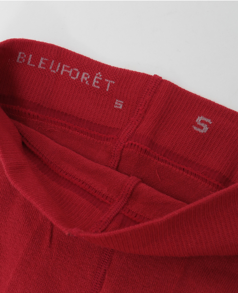 【BLEUFORET/ブルーフォレ】3213 VELVET COMBED COTTON TIGHTS 詳細画像 レッド 3