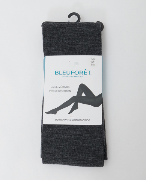 【BLEUFORET/ブルーフォレ】3214 FINE WOOL TIGHTS WITH COTTON INSIDE 詳細画像 チャコールグレー 1