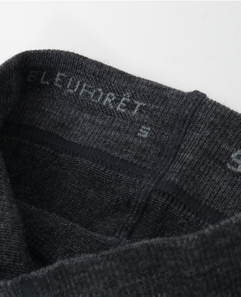 【BLEUFORET/ブルーフォレ】3214 FINE WOOL TIGHTS WITH COTTON INSIDE 詳細画像 チャコールグレー 4