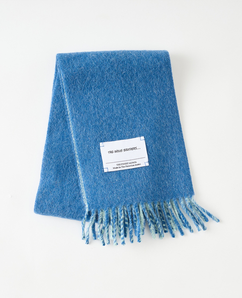 【The Inoue Brothers&hellip; /ザ イノウエブラザーズ 】Double Faced Brushed Neck Scarf 詳細画像 ブルー 1