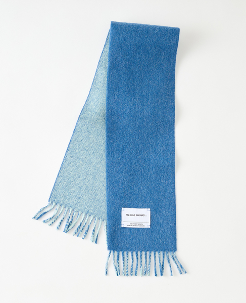 【The Inoue Brothers&hellip; /ザ イノウエブラザーズ 】Double Faced Brushed Neck Scarf 詳細画像 ブルー 2