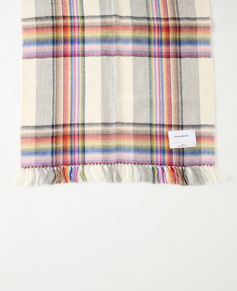 【The Inoue Brothers&hellip; /ザ イノウエブラザーズ 】Multi Coloured Scarf 詳細画像 ホワイト 2