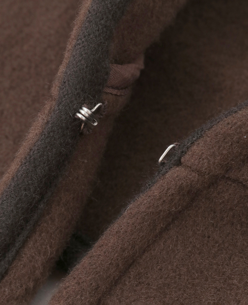 【MARGE/マージ】Wool flower motif hooded scarf 詳細画像 ブラウン 11