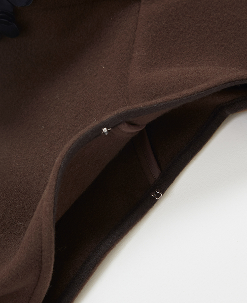 【MARGE/マージ】Wool flower motif hooded scarf 詳細画像 ブラウン 5