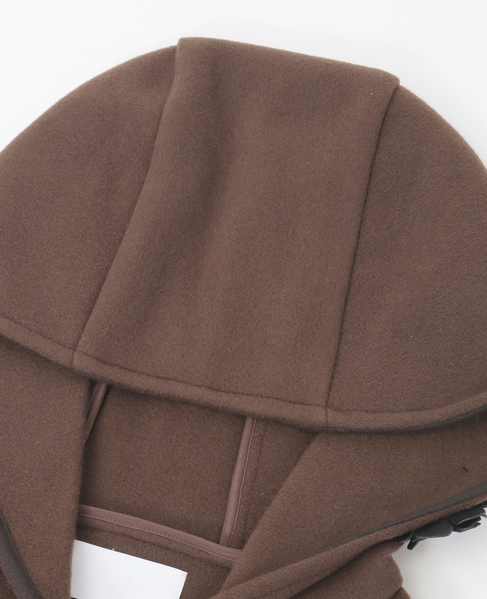 【MARGE/マージ】Wool flower motif hooded scarf 詳細画像 ブラウン 8