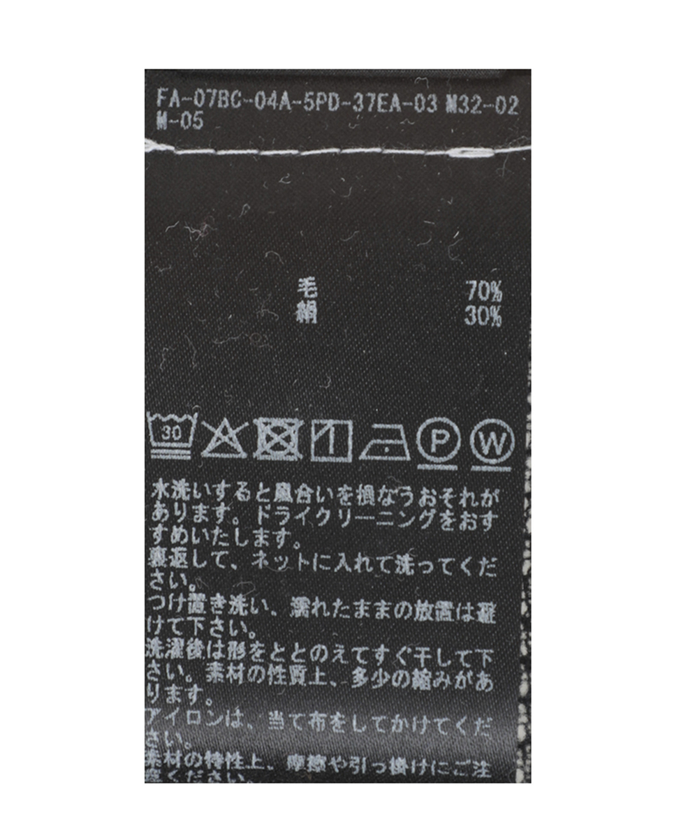 《別注》【Oscalito/オスカリート】ウールメッシュクルーネック 詳細画像 ブラック 10