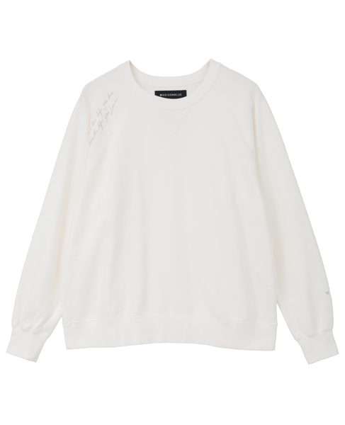 【MADISONBLUE/マディソンブルー】GRAFFITI CREW NECK SWEAT 詳細画像 ホワイト 1