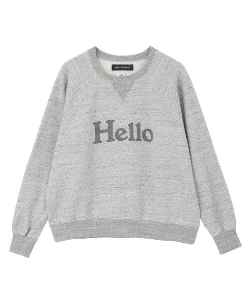 【MADISONBLUE/マディソンブルー】HELLO SWEAT L/S URAKE 詳細画像 杢グレー 1