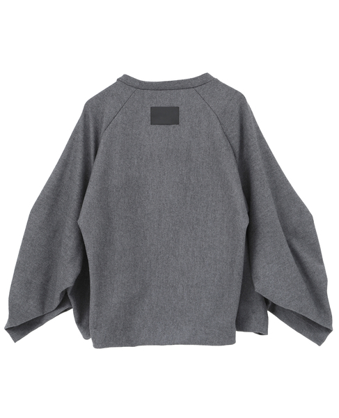 【COGTHEBIGSMOKE/コグザビッグスモーク】ORLY TUCKED SLEEVE TOP 詳細画像 チャコールグレー 2