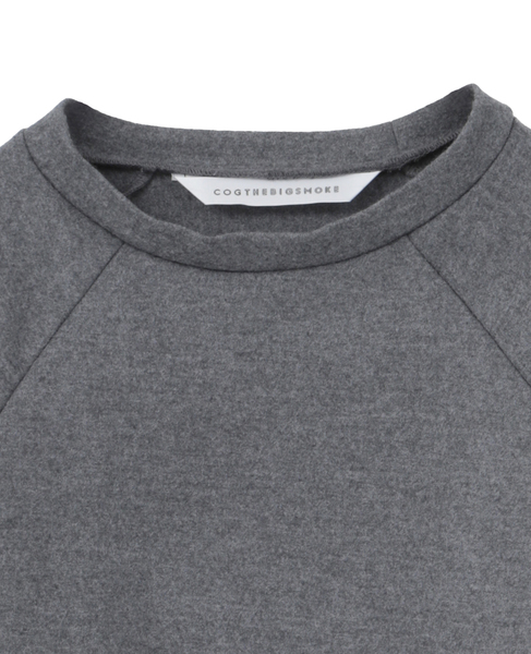 【COGTHEBIGSMOKE/コグザビッグスモーク】ORLY TUCKED SLEEVE TOP 詳細画像 チャコールグレー 3
