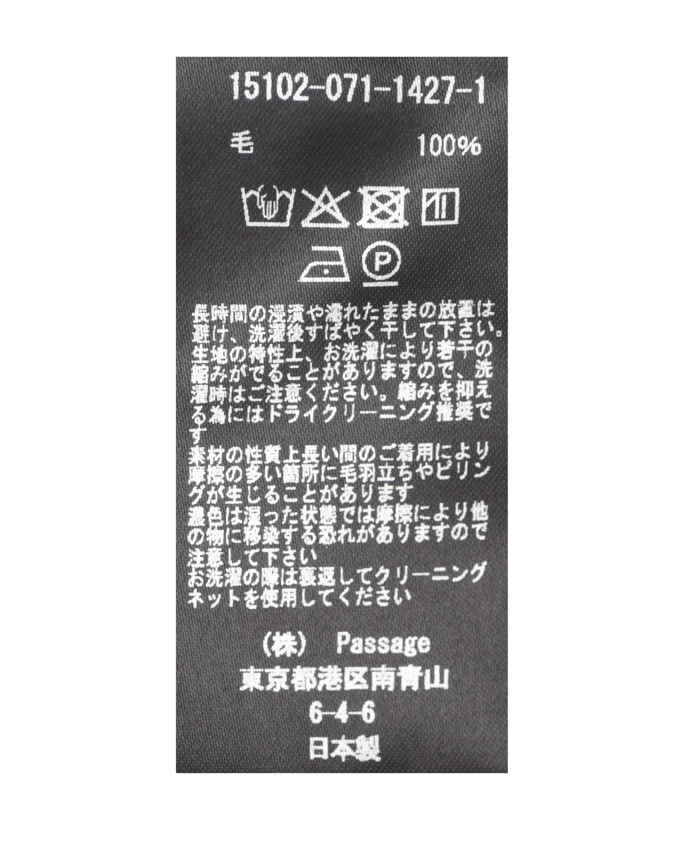 【COGTHEBIGSMOKE/コグザビッグスモーク】NAIA BOTTLE NECK TOP 詳細画像 チャコールグレー 7