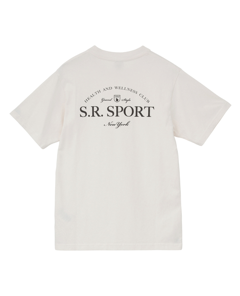 【Sporty＆Rich/スポーティアンドリッチ】Wimbledon Tshirt 詳細画像 アイボリー 2