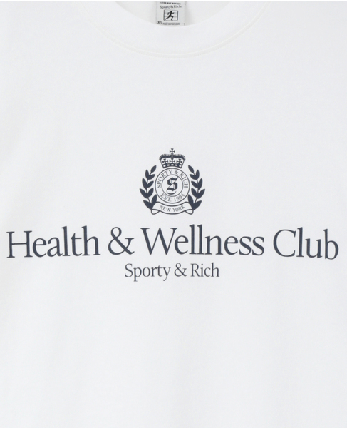 【Sporty＆Rich/スポーティアンドリッチ】H&W Crest Tshirt 詳細画像 ホワイト 6