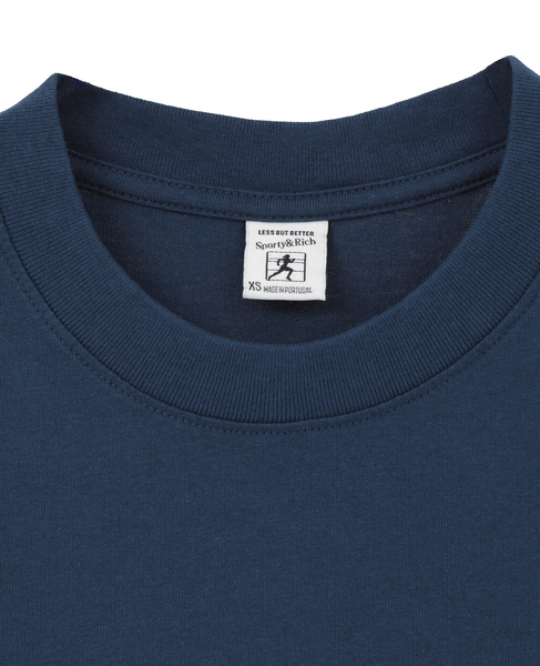 【Sporty＆Rich/スポーティアンドリッチ】H&W Crest Tshirt 詳細画像 ネイビー 3