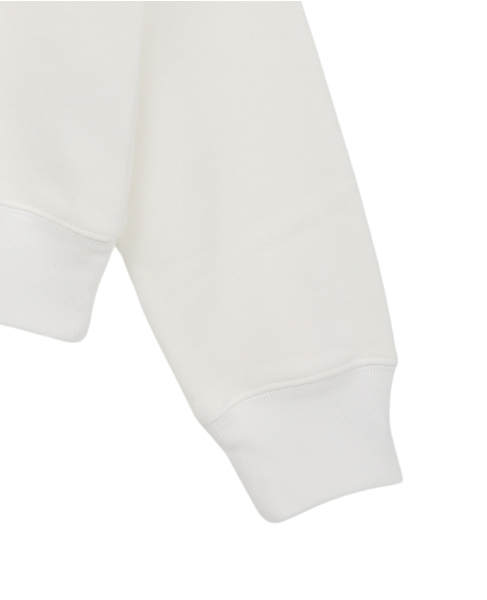 【Sporty＆Rich/スポーティアンドリッチ】Jadore Flocked Crewneck 詳細画像 ホワイト 4