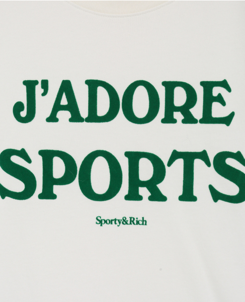 【Sporty＆Rich/スポーティアンドリッチ】Jadore Baby Tee 詳細画像 ホワイト 6