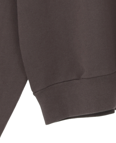 【AURALEE/オーラリー】 *SUPER HIGH GAUGE SWEAT HALF ZIP P/O 詳細画像 ブラウン 5
