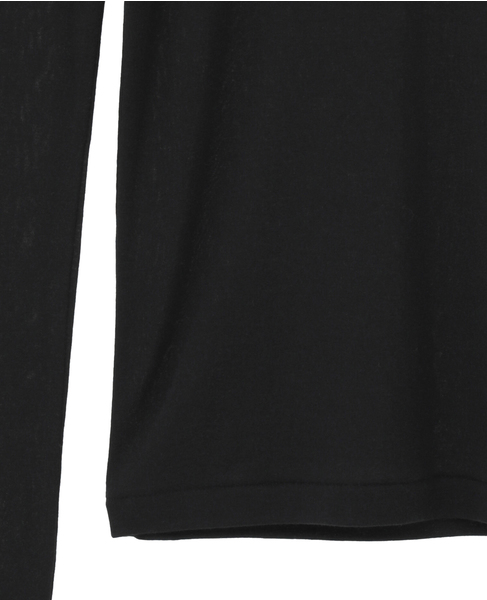 【AURALEE/オーラリー】 *SUPER HIGH GAUGE SHEER RIB TURTLE NECK L/S TEE 詳細画像 ブラック 5