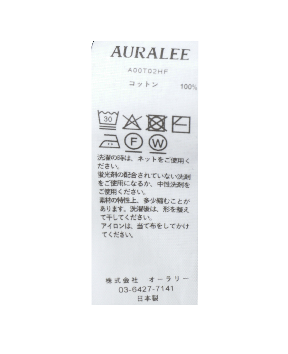 【AURALEE/オーラリー】 *SUPER HIGH GAUGE SHEER RIB TURTLE NECK L/S TEE 詳細画像 ブラック 5