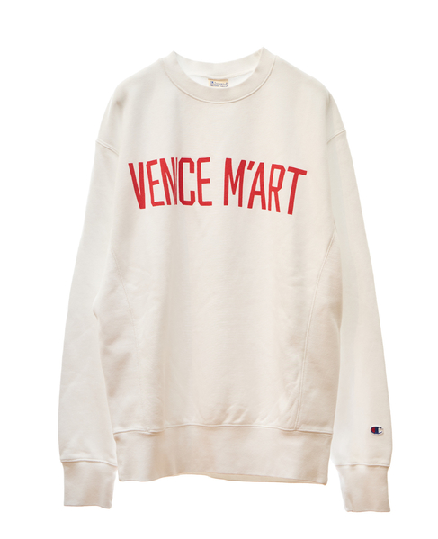 【VENICE M'ART/ヴェニスマート】Champion M'Art Crewneck Sweatshirt 詳細画像 ホワイト 1