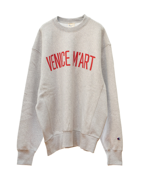 【VENICE M'ART/ヴェニスマート】Champion M'Art Crewneck Sweatshirt 詳細画像 杢グレー 1