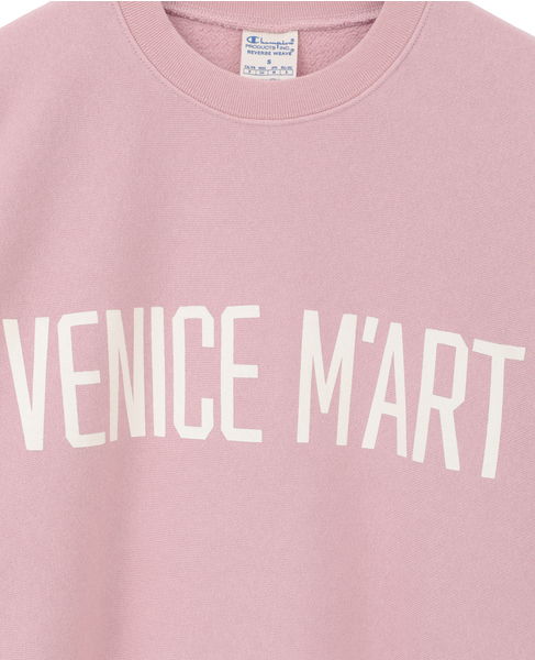 【VENICE M'ART/ヴェニスマート】Champion M'Art Crewneck Sweatshirt 詳細画像 ピンク 9