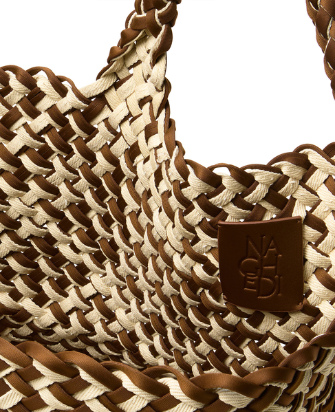 【NAGHEDI/ナゲディ】St. Barths Medium Tote Double Weave 詳細画像 キャメル 4