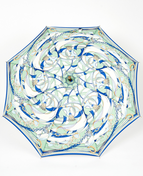 【manipuri/マニプリ】晴雨兼用UV加工付き長傘 タングルベルト/ジャングルフルーツ 詳細画像 ブルー 1