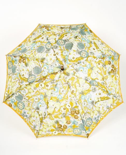 【manipuri/マニプリ】晴雨兼用UV加工付き長傘 タングルベルト/ジャングルフルーツ 詳細画像 ベージュ 1