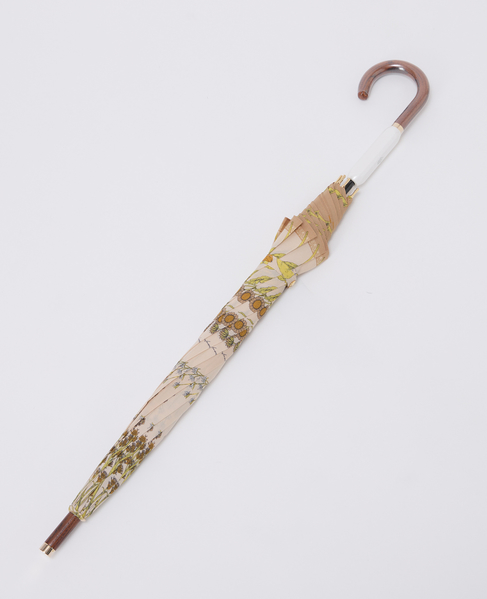 【manipuri/マニプリ】晴雨兼用UV加工付き長傘 ネイティブビット/ボタニカル 詳細画像 ベージュ 2