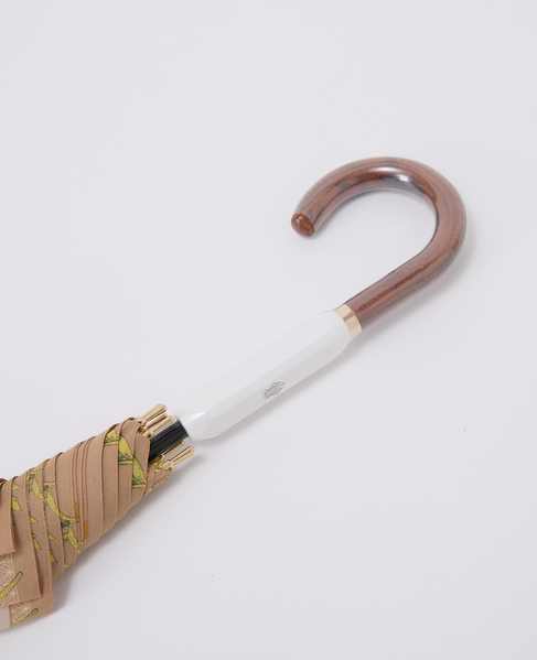 【manipuri/マニプリ】晴雨兼用UV加工付き長傘 ネイティブビット/ボタニカル 詳細画像 ベージュ 3